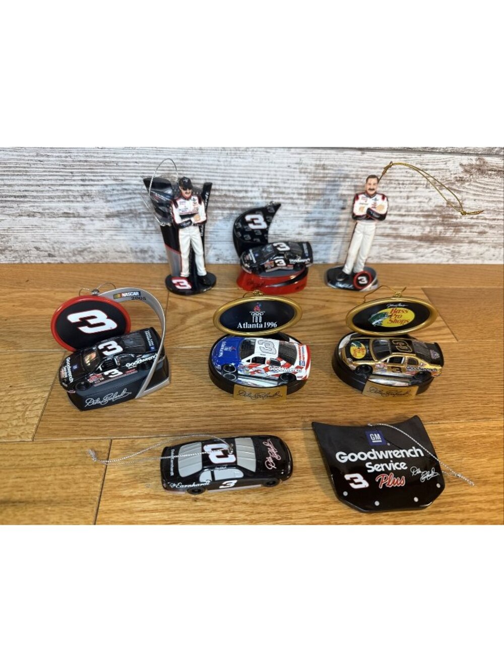 Lot Of 8 Dale Earnhardt Christmas Ornaments